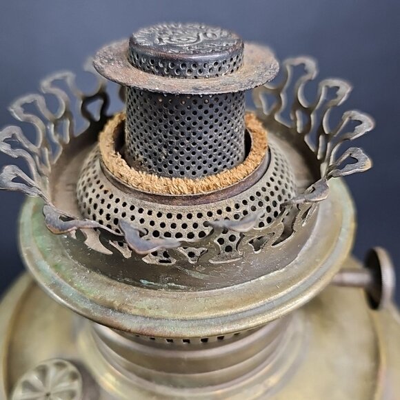 Antique Patent Mar Rayo Nickel Plated Oil Table Lamp 24.96 Feb 28 05 Untested - Picture 6 of 12